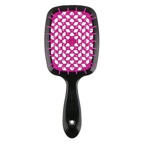 Щітка для волосся Janeke Superbrush Small Black & Raspberry (малиново-чорна)
