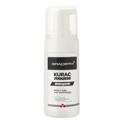 Ніжна пінка з пребіотиками для всіх типів шкіри Braderm Kurac Cleansing Mousse
