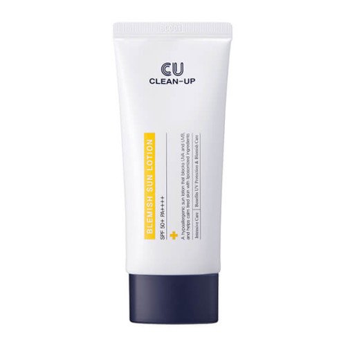Легкий сонцезахисний лосьйон CU Clean-Up Blemish Sun Lotion SPF 50+ PA++++