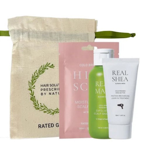 Набір для волосся (шампунь, маска, термозахист) Rated Green Real Mary Kit