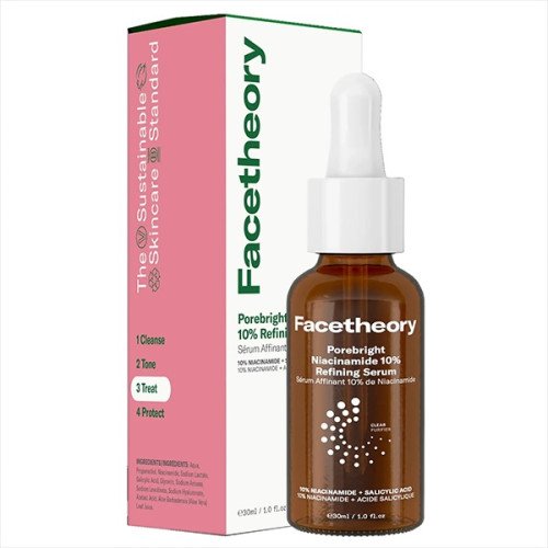 Сироватка для проблемної шкіри Facetheory Porebright Niacinamide 10% Refining Serum