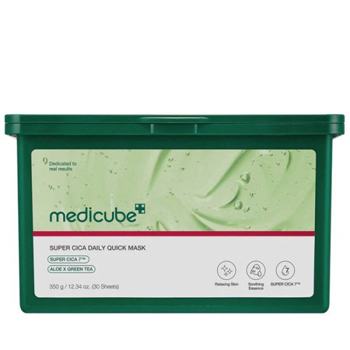 Набір заспокійливих масок для чутливої шкіри Medicube Super Cica Daily Quick Mask (до 09.2026)
