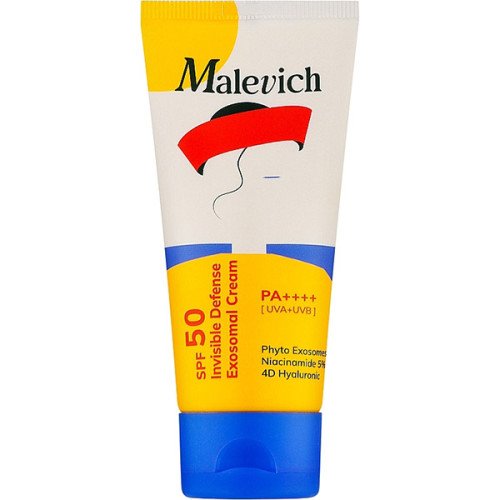Сонцезахисний крем з екзосомами Malevich Invisible Defense Exosomal Cream SPF 50 PA++++