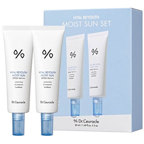 Набір сонцезахисних кремів Dr.Ceuracle Hyal Reyouth Moist Sun Duo Set SPF 50+ PA++++