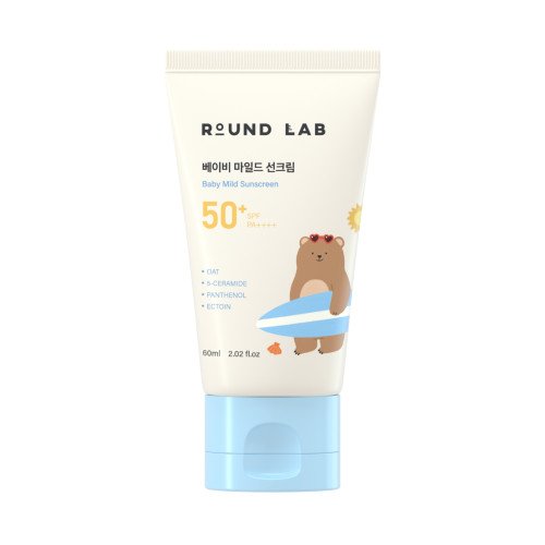Дитячий мінеральний сонцезахисний крем Round Lab Baby Mild Sunscreen SPF 50+ PA++++